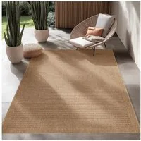 SIMPEX24 Outdoorteppich Vintage Design, Läufer, Höhe: 5 mm, Outdoor Teppich Vintage Design Natur Optik für Küche Balkon Terrasse