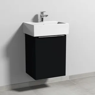 Sanipa 3way Waschtischunterbau zu Duravit Vero Air Waschtisch mit 1 Tür, Schwarz-Matt UF43008