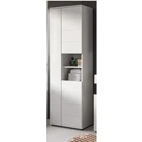 Inn.Furn Hochschrank Larik (Badschrank in weiß Hochglanz, 3-türig, 60 x 190 cm) mit 11 Fächern