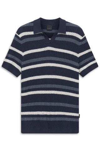 bugatti - Herren Polo 1/2 Arm marine - Gr. - XXL