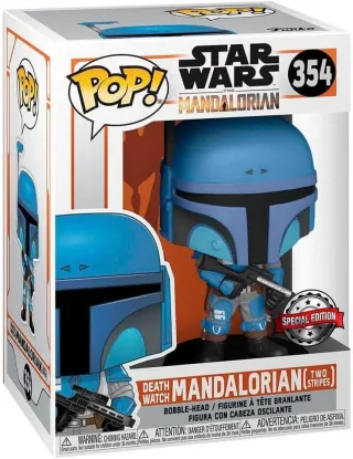 Funko Pop! 354 - Star Wars Mandalorian: Death Watch Mandalorian (Two Stripes Special Edition)