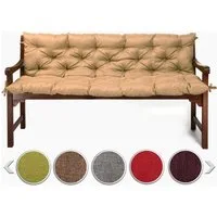 sunnypillow Bankauflage Bankauflage Stuhlkissen viele Farben und Größen zur Auswahl, 140 cm x 40 cm x 40 cm sandfarben