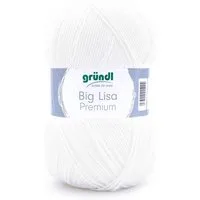 Gründl Big Lisa Premium Häkelwolle, Strickgarn, 250g Häkelwolle, 665,00 m (Wolle zum Stricken und Häkeln, Strickgarn, Handstrickgarn, Strickwolle), Großknäuel