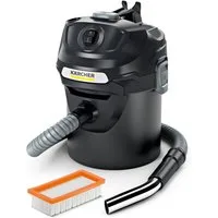 KÄRCHER Aschesauger AD 2, 600 W, beutellos, 14 l Metallbehälter, 1,2 m Saugschlauch, integrierte Filterabreinigung