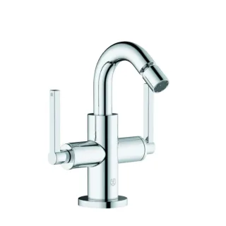 Kludi Nova Fonte Bidet-Zweigriff-Armatur 203130515 mit Ablaufgarnitur, chrom