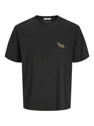 JACK&JONES - JORHYDRA CUTOUT TEE SS CREW NECK black - Gr. - XL