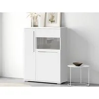 OTTO home Highboard Piano Vitrine (H/B/T): 123/90/40,2cm), UV lackiert, Soft-Close Funktion