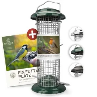 wildtier liebe Futterspender für Erdnüsse 23,5cm, Grün
