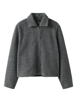 LMTD - NLFBARIA LS SHORT ZIP JACKET Dark Grey Melange - Gr. - 164