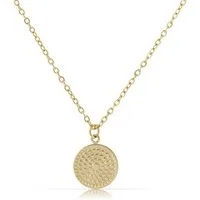 Made by Nami Charm-Kette Damen Halskette goldfarben mit Sonnenanhänger Boho-Stil verstellbar, aus Edelstahl – wasserfest – hypoallergen – sommerlich