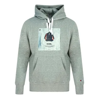Champion Icon Logo Grau Hoodie