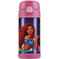 THERMOS Isolierflasche FUNTAINER STRAW BOTTLE, doppelwandiger Edelstahl, spülmaschinenfest, 0,35l, mit Silikonstrohalm, absolut dicht