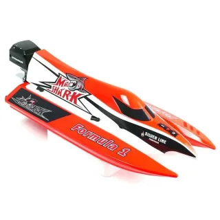 RC hobbyWorld E1 8205V2 Shark V2 2.4G Brushless Electric RC Boat ABS 443mm RTR Water Cooling System Models Toys