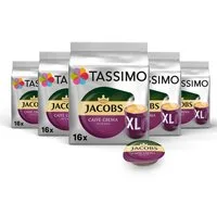 TASSIMO Kaffee Kapseln Jacobs Caffè Crema Intenso XL T Discs 5x16 Getränke, 720 g, (Packung, 5er Pack)