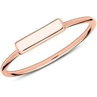 lanii Silberring lanii Ring im Stäbchen Design aus 925er Silber, rosévergoldet