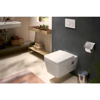 hansgrohe EluPura Q Original Wand-WC 60208450 mit WC-Sitz, weiß