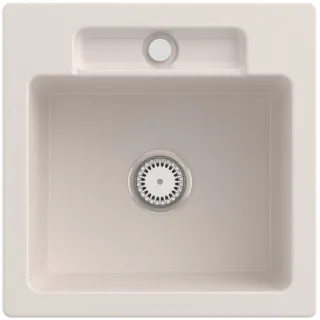 Villeroy & Boch Einbauspüle Siluet 50 S 510x510mm Ablgarn. aus TitanCeram Crema cplus, 334501KR 334501KR