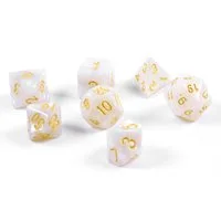 SHIBBY Spielesammlung 7 polyedrische DND Würfel für Rollen- und Tabletopspielemit Beutel
