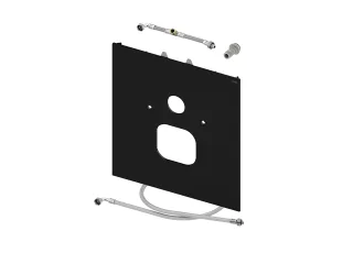 Tece lux WC-Glasplatte f. Duravit SensoWash C, Glas schw. glzd., 9650107 9650107