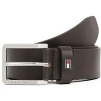 Tommy Hilfiger Ledergürtel OLIVIER 3,5 cm breit mit Flag aus Emaille, Breite: 3,5cm