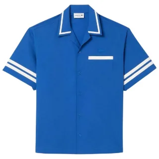 Lacoste - Hemd für Herren, Baumwolltwill, leger (Blau)
