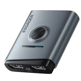 Essager ES-QH02 Bidirectional HD Switcher 2 in 1 Out 4K@60Hz HD-compatible Splitter for PC PS5 Xbox TV Box Monitor Proje