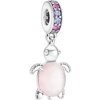 Pandora Charm-Einhänger 798939C02*, Schildkröte, Rosa, Meer, Ozean, Tiere