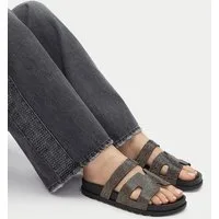 Jenny Jenny Damen-Flip-Flops Schwarze LC050429 Badepantolette