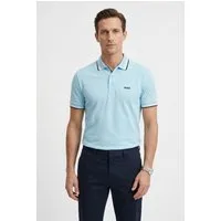 BOSS GREEN Poloshirt Paddy Regular Fit atmungsaktive Piqué-Webstruktur, Flachstrickkragen, gerader Schnitt