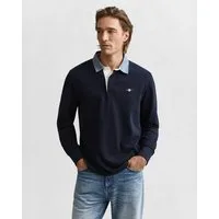 Gant Langarm-Poloshirt REG CHAMBRAY HEAVY RUGGER