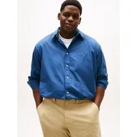 Tommy Hilfiger Big & Tall Langarmhemd BT - FLEX POPLIN SOLID Große Größen, Button-down-Kragen, regular fit