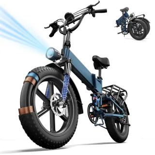 [EU DIRECT] URLIFE T5 Folding Electric Bike 48V 13Ah 750W Motor 25kmh Max Speed 20x4 Inch Tires 80-100km Max Range 120kg