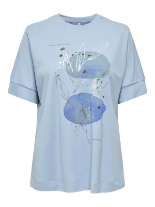 ONLY - ONLJANY S/S O-NECK PRINT TOP BOX JRS - Gr. - XS