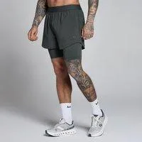 MP Herren Hybrid 5 2-in-1 Shorts - Schwarz Verwaschen - XS