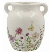 Chic Antique Dekovase Chic Antique Avignon Kanne mit Blumenmotiv