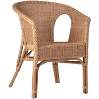 MiaMöbel Rattanstuhl Rattan, aus Rattangeflecht Honig