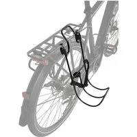 M-Wave Fahrrad-Gepäckträger Messingschlager Racky Bag Taschenhalter, schwarz, Aluminium, für Gepäc