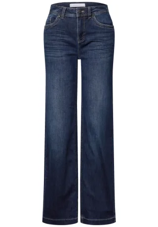 Street One - Wide Leg Jeans blau - Gr. - 32