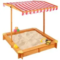 relaxdays Sandkasten mit Dach