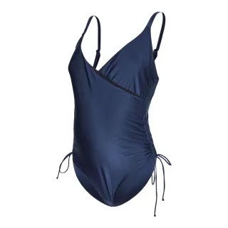 Mamalicious - Badeanzug für Damen, Umstandskleidung (Marineblau)