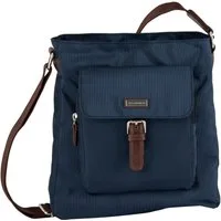 TOM TAILOR Hobo Rina, aus leichtgewichtigem Nylon und aufwändig gewebten Gurtband