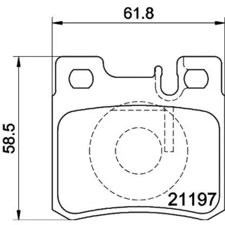 Hella Bremsbel?ge hinten Mercedes 124 190 C-Klasse E-Klasse Sl Slk 4,2