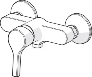 Hansa Brausearmatur HANSAPALENO 5647 Ausld. 57 mm DN15 chr 56470103