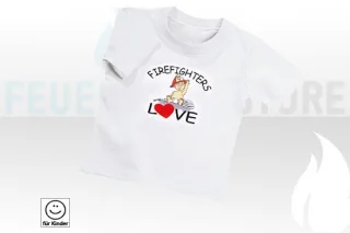 Kinder T-Shirt "Firefighters Love" 104