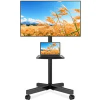 Rfiver TV-Ständer Rollbar für 23-60 Zoll Fernseher Höhenverstellbar Neigbar, (bis 60 Zoll, 1-tlg., Max. 40 KG VESA 400x400 mm)
