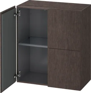 Duravit L-Cube Halbhochschrank Eiche dunkel gebürstet Matt 700x363x800 mm - LC117707272 LC117707272