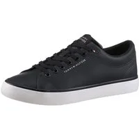 Tommy Hilfiger TH HI VULC CORE LOW LTH II ESS Sneaker, Freizeitschuh, Halbschuh, Schnürer in schmaler Form