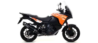 Sport Auspuff Arrow Race-Tech Alu Dark KTM 1090 Adventure Bj. 2017-2019 EURO-4 +ABE eintragungsfrei