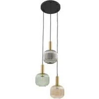 Lindby Hängeleuchte Dorotoe, Glas IP20, 3 x 15 W LED