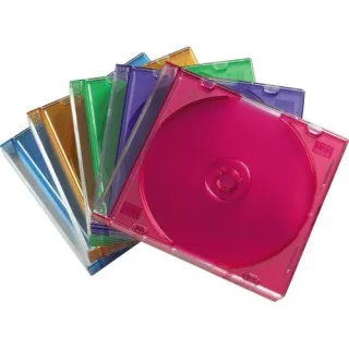 1x25 Hama CD-Leerhülle Slim Box farbig 51166